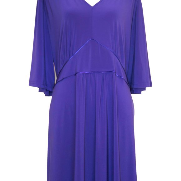 GLAMOROSA Formal Purple Gown Dress Kimono New X large 225$ - Picture 2 of 3